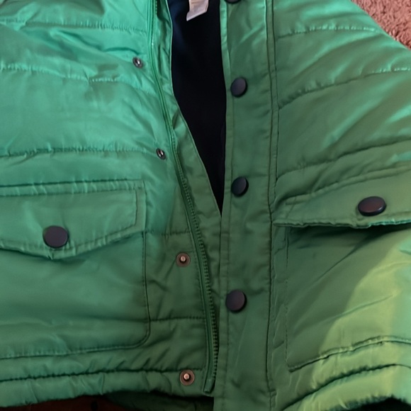 Green Puffer Jacket with Cartoon Hood - Picture 6 of 6